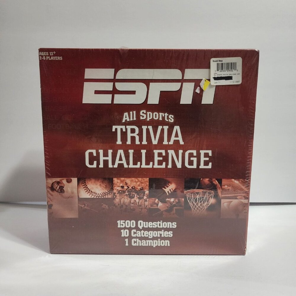 ESPN All Sports Trivia Challenge Game Vintage 2005 USAopoly New Sealed